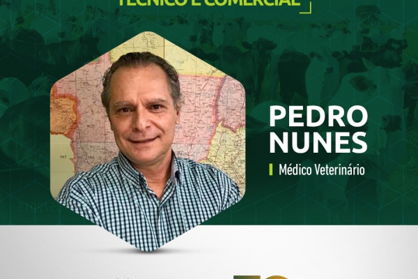 NOVO COORDENADOR TÉCNICO E COMERCIAL  PEDRO NUNES / Médico Veterinário